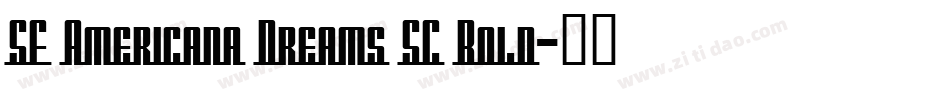 SF Americana Dreams SC Bold字体转换